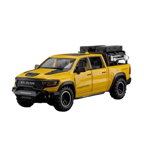 XGFFBAGB 1:32 Für Mammoth 1000 TRX Legierung Pickup Auto Modell Diecast Metall Geländewagen Modell Spielzeug Geschenk(Yellow,No Box) von XGFFBAGB