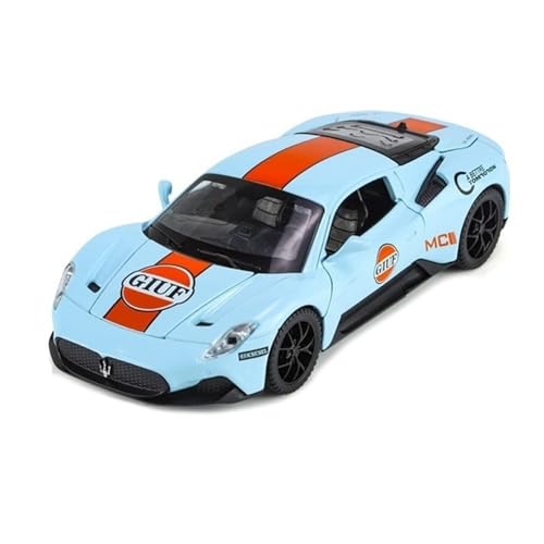 XGFFBAGB 1:32 Für Maserati MC20/911/GT3 Für Martini M8/SF90 Legierung Guss Spielzeug Auto Modell Sammlerstücke Geschenk(Blu,with Box) von XGFFBAGB