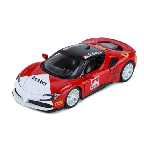 XGFFBAGB 1:32 Für Maserati MC20/911/GT3 Für Martini M8/SF90 Legierung Guss Spielzeug Auto Modell Sammlerstücke Geschenk(Rosso,with Box) von XGFFBAGB