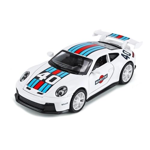 XGFFBAGB 1:32 Für Maserati MC20/911/GT3 Für Martini M8/SF90 Legierung Guss Spielzeug Auto Modell Sammlerstücke Geschenk(White C,No Box) von XGFFBAGB
