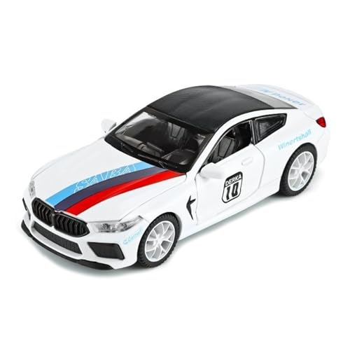 XGFFBAGB 1:32 Für Maserati MC20/911/GT3 Für Martini M8/SF90 Legierung Guss Spielzeug Auto Modell Sammlerstücke Geschenk(White D,with Box) von XGFFBAGB