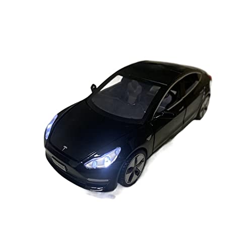 XGFFBAGB 1:32 Für Model 3 Legierung Automodell Druckguss Spielzeug Geschenk(Black,No Box) von XGFFBAGB