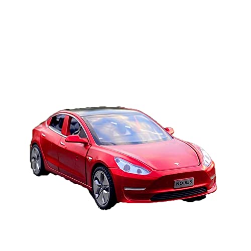 XGFFBAGB 1:32 Für Model 3 Legierung Automodell Druckguss Spielzeug Geschenk(Rosso,No Box) von XGFFBAGB