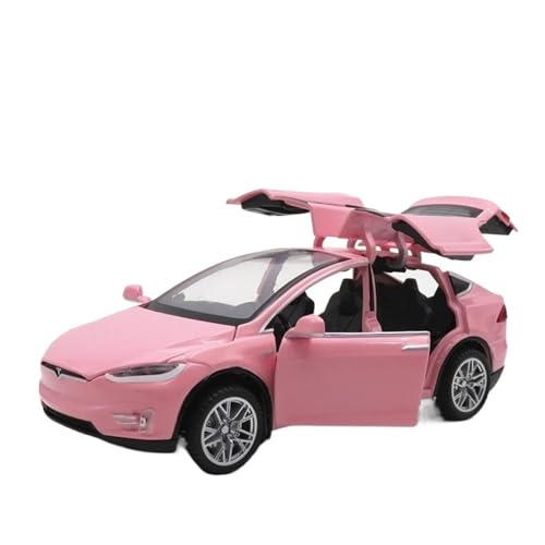 XGFFBAGB 1:32 Für Modell X90 Metallmodell Akustooptisches Pullback-Spielzeugauto 4 Offene Türen Spielzeuggeschenke(Pink,with Box) von XGFFBAGB