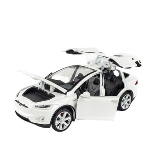 XGFFBAGB 1:32 Für Modell X90 Metallmodell Akustooptisches Pullback-Spielzeugauto 4 Offene Türen Spielzeuggeschenke(White,with Box) von XGFFBAGB