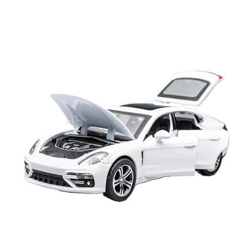 XGFFBAGB 1:32 Für Panamera Handgefertigtes Metallautomodellspielzeug(White,with Box) von XGFFBAGB