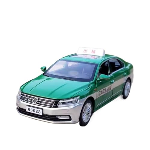 XGFFBAGB 1:32 Für Passat Taxi Cab Diecast Metall Legierung Sammlung Auto Modell Pull Back Spielzeug(Green,No Box) von XGFFBAGB