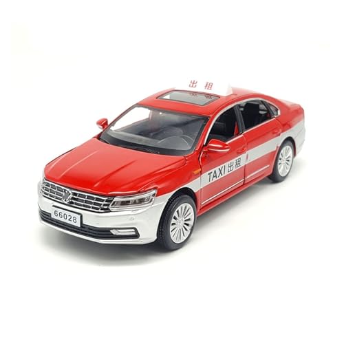 XGFFBAGB 1:32 Für Passat Taxi Cab Diecast Metall Legierung Sammlung Auto Modell Pull Back Spielzeug(Rosso,with Box) von XGFFBAGB