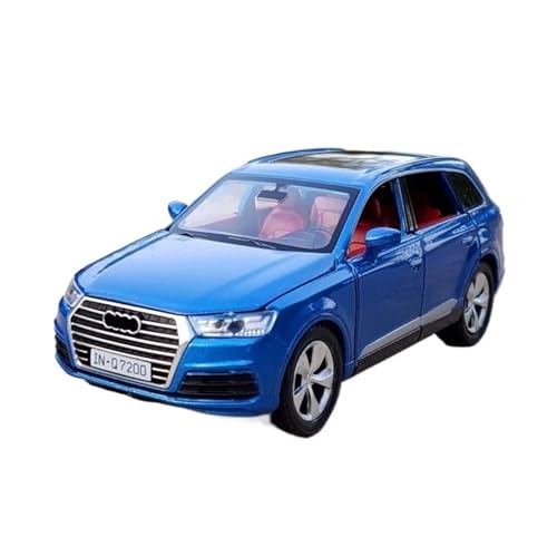 XGFFBAGB 1:32 Für Q7 SUV Legierung Diecast Metall Auto Modell Sound Und Licht Sammlung Spielzeug Geschenk(Blu,with Box) von XGFFBAGB