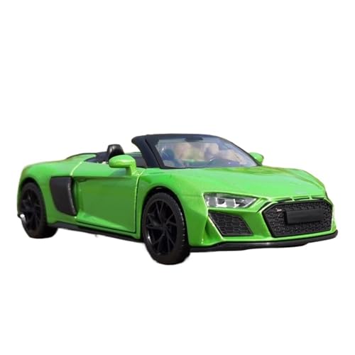 XGFFBAGB 1:32 Für R8 Spyder Cabrio Sport Auto Legierung Druckguss Spielzeug Auto Modell Sammlung Geschenk(Green,with Box) von XGFFBAGB