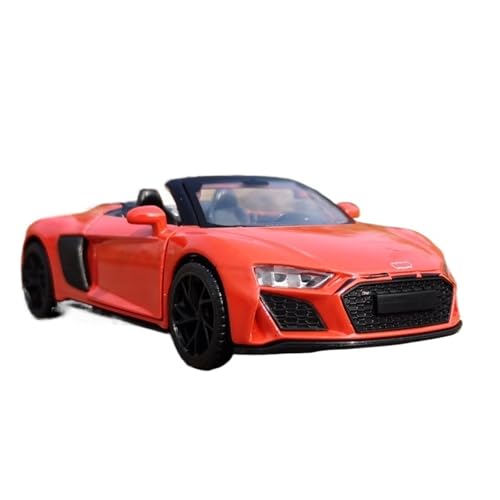 XGFFBAGB 1:32 Für R8 Spyder Cabrio Sport Auto Legierung Druckguss Spielzeug Auto Modell Sammlung Geschenk(Rosso,with Box) von XGFFBAGB