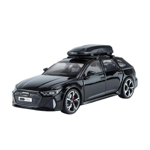 XGFFBAGB 1:32 Für RS6 Quattro Station Wagon Legierung Auto Modell Druck Druck Spielzeug Mit Sound Und Licht Fahrzeuge Dekoration Spielzeug Geschenk(Black,No Box) von XGFFBAGB