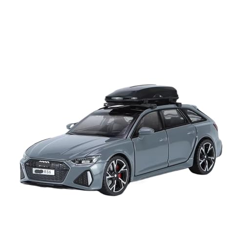 XGFFBAGB 1:32 Für RS6 Quattro Station Wagon Legierung Auto Modell Druck Druck Spielzeug Mit Sound Und Licht Fahrzeuge Dekoration Spielzeug Geschenk(Gray B,with Box) von XGFFBAGB