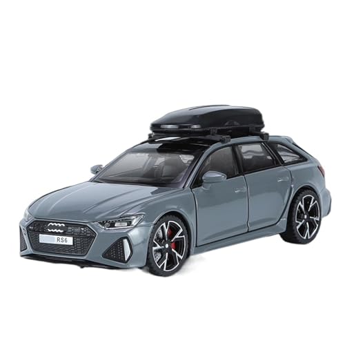 XGFFBAGB 1:32 Für RS6 Quattro Station Wagon Legierung Druckguss & Spielzeug Fahrzeuge Auto Modell Sound Und Licht Geschenke(Gray B,No Box) von XGFFBAGB