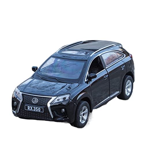 XGFFBAGB 1:32 Für RX350 SUV Legierung Druckguss Metall Spielzeug Fahrzeuge Auto Modell Sound Und Licht Sammlung Geschenke(Black,with Box) von XGFFBAGB