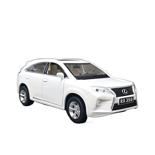 XGFFBAGB 1:32 Für RX350 SUV Legierung Druckguss Metall Spielzeug Fahrzeuge Auto Modell Sound Und Licht Sammlung Geschenke(White,with Box) von XGFFBAGB