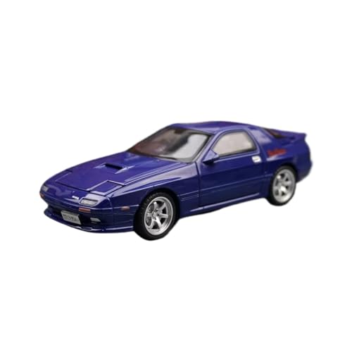 XGFFBAGB 1:32 Für RX7 Diecast Toy Car Model Sound & Light Doors Openable Collection Gift(Blu,with Box) von XGFFBAGB
