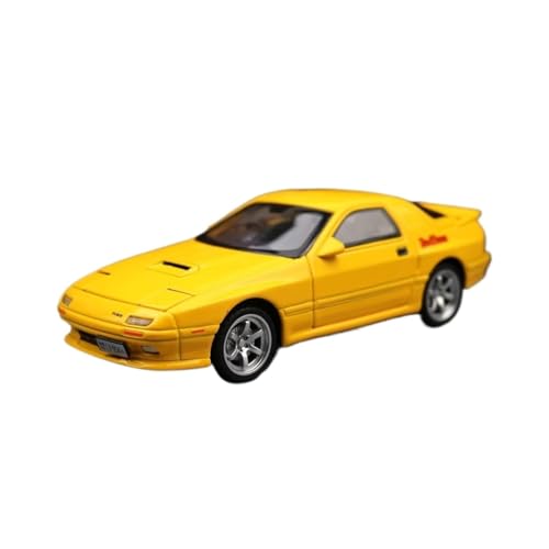 XGFFBAGB 1:32 Für RX7 Diecast Toy Car Model Sound & Light Doors Openable Collection Gift(Yellow,with Box) von XGFFBAGB
