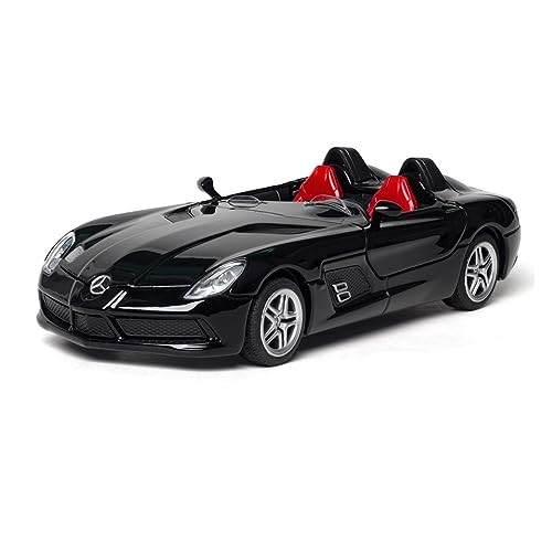 XGFFBAGB 1:32 Für SLR Legierung Modell Cabrio Diecast Metall Sport Auto Spielzeug Geschenk(Black,with Box) von XGFFBAGB