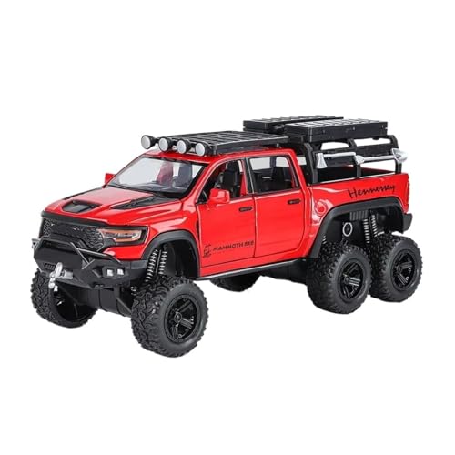 XGFFBAGB 1:32 Für Tyrannosaurus Off Road Pickup SUV Legierung Diecast Modell Auto Spielzeug Sammlerstücke Geschenk(Rosso,with Box) von XGFFBAGB