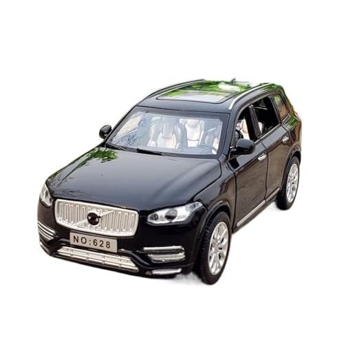 XGFFBAGB 1:32 Für Volvo XC90 Diecast Autos Modell Spielzeug Zu Öffnenden Türen Pull Back Auto Spielzeug(Black,with Box) von XGFFBAGB
