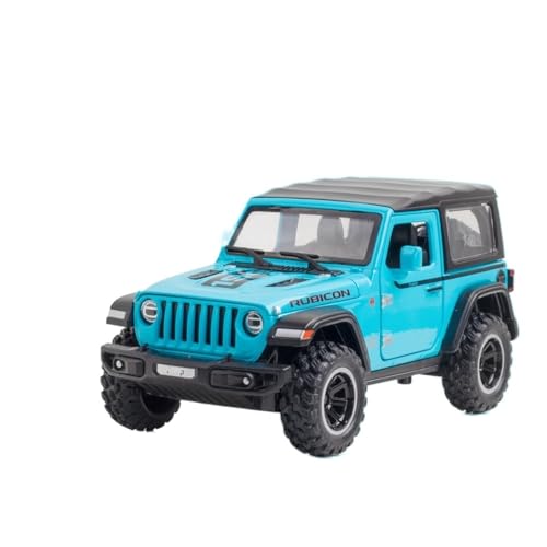 XGFFBAGB 1:32 Für Wrangler Rubicon Diecast Legierung Modell Auto Metall Fahrzeug Off-Road Sammler Geschenk Spielzeug(Blu,with Box) von XGFFBAGB