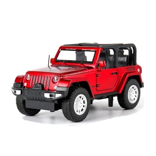 XGFFBAGB 1:32 Für Wrangler SUV Spielzeug Auto Modell Diecast Metall Pull Back Auto Sammlung Spielzeug Geschenk(Rosso,No Box) von XGFFBAGB