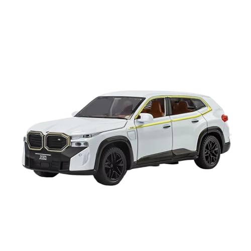 XGFFBAGB 1:32 Für XM Off Road SUV Fahrzeug Legierung Druckguss Auto Modell Sound & Licht Sammlung Dekoratives Geschenk(White,with Box) von XGFFBAGB