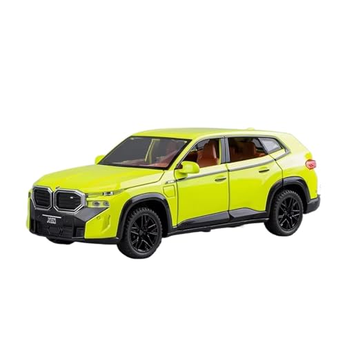 XGFFBAGB 1:32 Für XM Off Road SUV Fahrzeug Legierung Druckguss Auto Modell Sound & Licht Sammlung Dekoratives Geschenk(Yellow,No Box) von XGFFBAGB