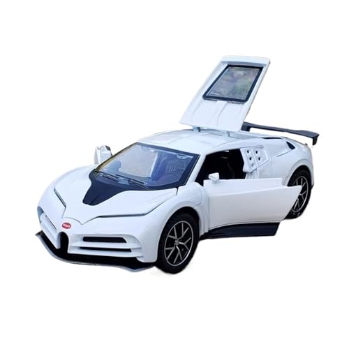 XGFFBAGB 1:32 Legierung Metall Sammlung Modell Auto Pull Back Spielzeug Geschenk(White,with Box) von XGFFBAGB