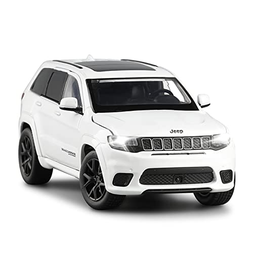 XGFFBAGB Für Grand Cherokee SUV 1:32 Legierung Diecast Modell Auto Metall Fahrzeug Sammlung Geschenke Spielzeug(White,No Box) von XGFFBAGB