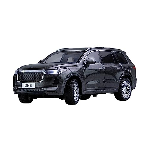 XGFFBAGB Modell-Spielzeugauto, Druckguss, 1:24, Für Leading IDEAL ONE, Sound Und Licht, Pullback-Legierung, Automodell, Ornamente(Black,No Box) von XGFFBAGB