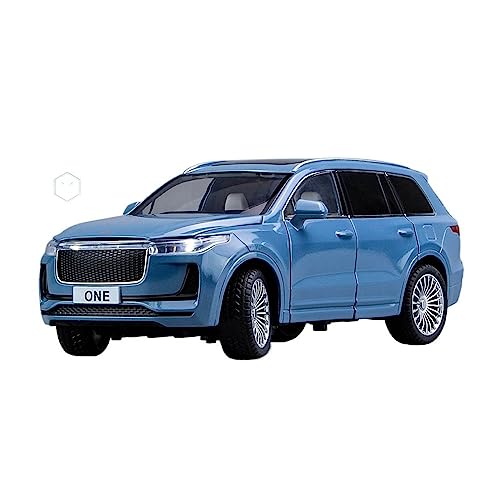 XGFFBAGB Modell-Spielzeugauto, Druckguss, 1:24, Für Leading IDEAL ONE, Sound Und Licht, Pullback-Legierung, Automodell, Ornamente(Blu,with Box) von XGFFBAGB