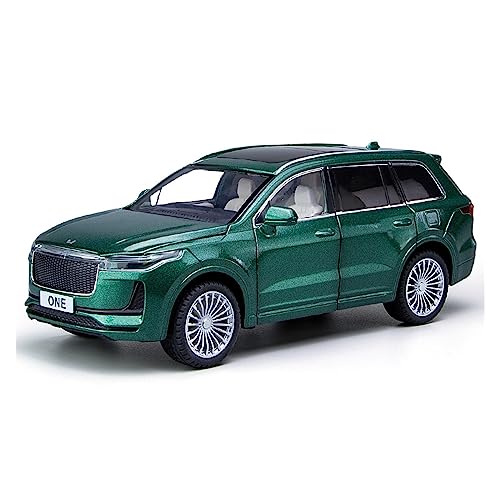 XGFFBAGB Modell-Spielzeugauto, Druckguss, 1:24, Für Leading IDEAL ONE, Sound Und Licht, Pullback-Legierung, Automodell, Ornamente(Green,with Box) von XGFFBAGB
