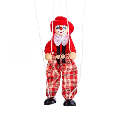 Marionette Holz Clown Puppe Eltern-Kind Steuerbar Robust Puppet Hängend Deko Lustig Clownpuppe Pull String Halloweendeko Weihnachten Halloween Geburtstag Geschenke Marionette Holz Clown Puppe Eltern-Kind Steuerbar Robust Puppet Hängend Deko Lustig Clownpuppe Pull String Halloweendeko Weihnachten Halloween Geburtstag Geschenke von XGOPTS