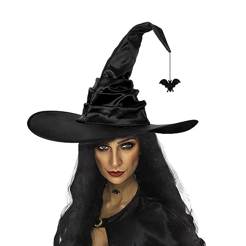 XGOPTS Halloween Hexenhut Schwarz Hexenhüte Zaubererhüte Felxibler-Biegbarer-Verformbarer Hut Hexenkostüm Damen Kopfschmuck für Halloween Party Gastgeschenke Festival XGOPTS Halloween Hexenhut Schwarz Hexenhüte Zaubererhüte Felxibler-Biegbarer-Verformbarer Hut Hexenkostüm Damen Kopfschmuck für Halloween Party Gastgeschenke Festival von XGOPTS