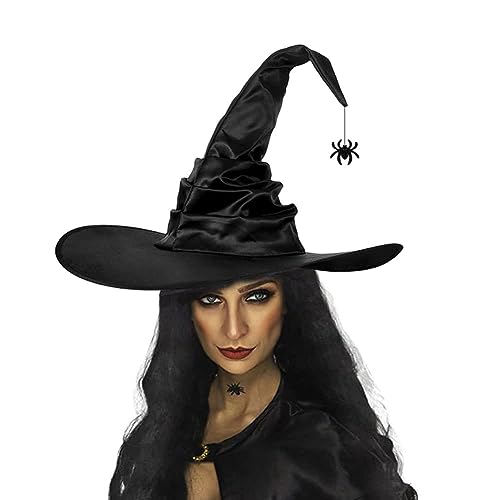 XGOPTS Halloween Hexenhut Schwarz Hexenhüte Zaubererhüte Felxibler-Biegbarer-Verformbarer Hut Hexenkostüm Damen Kopfschmuck für Halloween Party Gastgeschenke Festival XGOPTS Halloween Hexenhut Schwarz Hexenhüte Zaubererhüte Felxibler-Biegbarer-Verformbarer Hut Hexenkostüm Damen Kopfschmuck für Halloween Party Gastgeschenke Festival von XGOPTS