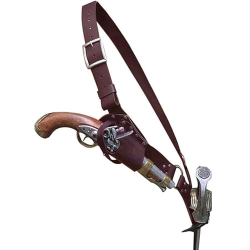 XGOPTS Mittelalter Pistole Holster Steampunk Piratenschwert Holster Mittelalterlicher Vintage Pistole-Holster Verstellbare Renaissance Piraten Ritter Pistole Scheide für Halloween Cosplay XGOPTS Mittelalter Pistole Holster Steampunk Piratenschwert Holster Mittelalterlicher Vintage Pistole-Holster Verstellbare Renaissance Piraten Ritter Pistole Scheide für Halloween Cosplay von XGOPTS