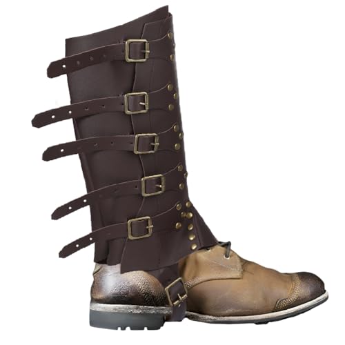 XGOPTS Mittelalter Stiefelstulpen Mittelalter Stiefelüberzüge Herren Wiking Schuhe Stulpen Pirate,Steampunk,Ritterstiefe,Wikinger Retro Stiefelüberzieher für Halloween Cosplay Kostümzubehör XGOPTS Mittelalter Stiefelstulpen Mittelalter Stiefelüberzüge Herren Wiking Schuhe Stulpen Pirate,Steampunk,Ritterstiefe,Wikinger Retro Stiefelüberzieher für Halloween Cosplay Kostümzubehör von XGOPTS