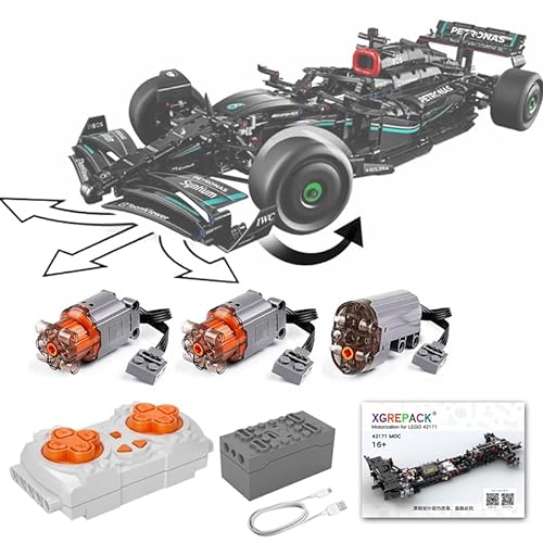 XGREPACK Motorisierter Motor für LEGO Mercedes-AMG F1 W14 E – Spielzeugmodell nicht im Lieferumfang enthalten, nur MOC-Motorsystem von XGREPACK