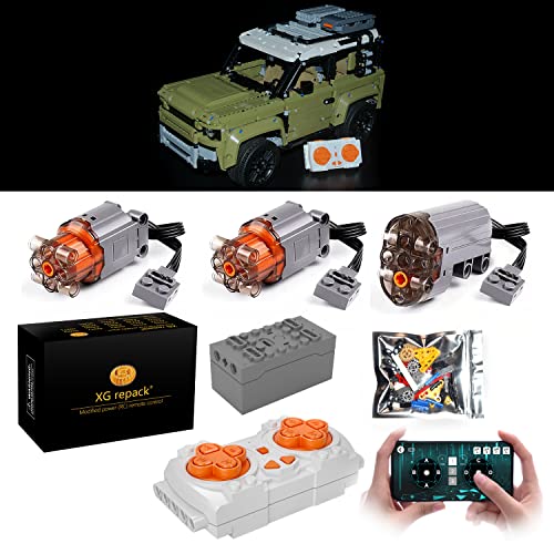 XGREPACK Motorsystem modifiziertes RC Kit für Lego Technic Land Rover Defender – 42110 (Lego Set Nicht im Lieferumfang enthalten) von XGREPACK