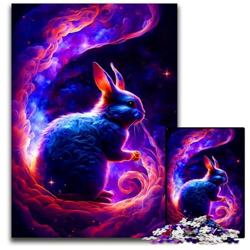 1000-teiliges Kaninchen-Puzzle für Erwachsene, Denksportspiel, interaktives Familienspiel, geeignet für Kinder ab 14 Jahren, 50x75cm 1000-teiliges Kaninchen-Puzzle für Erwachsene, Denksportspiel, interaktives Familienspiel, geeignet für Kinder ab 14 Jahren, 50x75cm von XHAXING