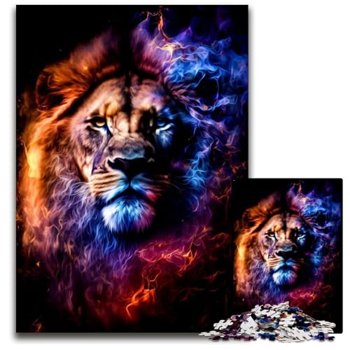1000-teiliges Löwen-Puzzle für Erwachsene, Denksportspiel, interaktives Familienspiel, geeignet für Kinder ab 14 Jahren, 50x75cm 1000-teiliges Löwen-Puzzle für Erwachsene, Denksportspiel, interaktives Familienspiel, geeignet für Kinder ab 14 Jahren, 50x75cm von XHAXING