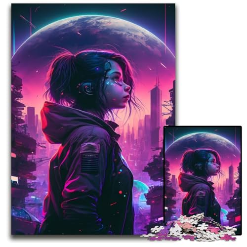 1000-teiliges Neon-Landschaftspuzzle für Erwachsene, Denkspiel, interaktives Familienspiel, geeignet für Kinder ab 14 Jahren, 50x75cm 1000-teiliges Neon-Landschaftspuzzle für Erwachsene, Denkspiel, interaktives Familienspiel, geeignet für Kinder ab 14 Jahren, 50x75cm von XHAXING