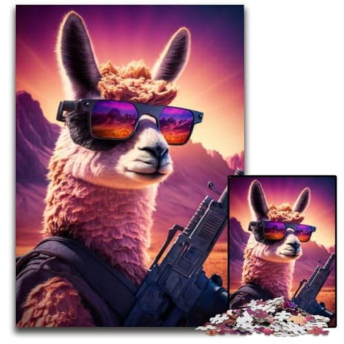 1000-teiliges Neon Nights Sharpshooter-Puzzle für Erwachsene, Denkspiel, interaktives Familienspiel, geeignet für Kinder ab 14 Jahren, 26x38cm 1000-teiliges Neon Nights Sharpshooter-Puzzle für Erwachsene, Denkspiel, interaktives Familienspiel, geeignet für Kinder ab 14 Jahren, 26x38cm von XHAXING