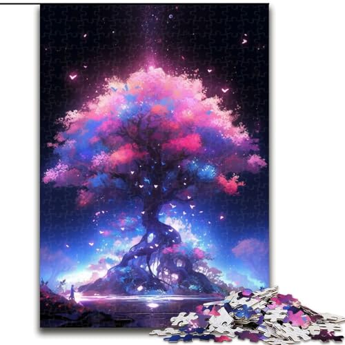 1000-teiliges Puzzle, Baum des Lebens, Puzzle aus Holz, Spielzeug, Geschenk, pädagogisches, intellektuelles, entspannendes Familienspiel, 1000 Teile(50x75cm) von XHAXING