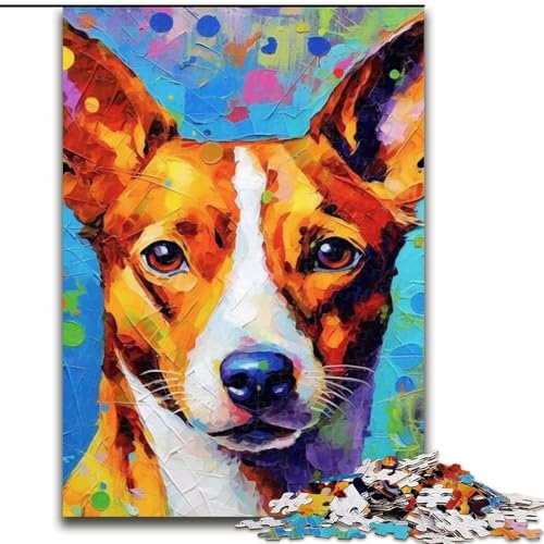 1000-teiliges Puzzle, Hunde-Puzzle aus Pappe, interaktives Familienspiel, DIY-Heimdeko, Gehirn-Herausforderung, Geschenk, 1000 Stück(26x38cm) von XHAXING