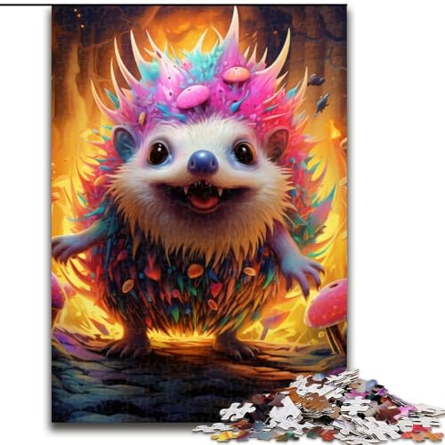 1000-teiliges Puzzle, Igel-Puzzle aus Holz, mit interaktivem Familienspiel, Kinder ab 14 Jahren, 1000 Teile(50x75cm) von XHAXING