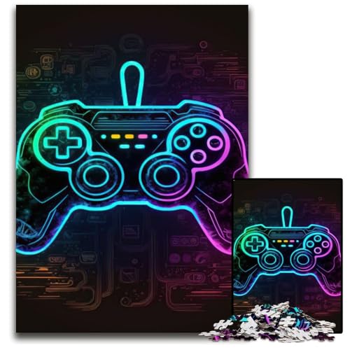 1000-teiliges Puzzle, Neon-Spiel, Papp-Puzzle für Erwachsene, Spielgeschenk für Erwachsene, interaktives Familienspiel, Gehirn-Herausforderung, Geschenk, 26x38cm 1000-teiliges Puzzle, Neon-Spiel, Papp-Puzzle für Erwachsene, Spielgeschenk für Erwachsene, interaktives Familienspiel, Gehirn-Herausforderung, Geschenk, 26x38cm von XHAXING