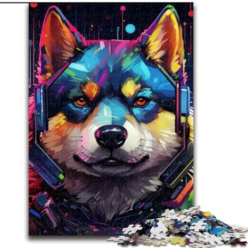 1000-teiliges Puzzle, mechanisches Hunde-Puzzle aus Holz, Geburtstage, Weihnachten, Halloween, Thanksgiving, Ostern, 1000 Stück(50x75cm) von XHAXING